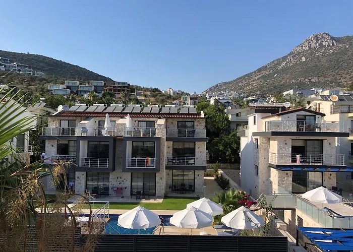 Stone House Aparts 2 1 Mit Zwei Balkone Und Poolview Kalkan No 10 Апартаменты *